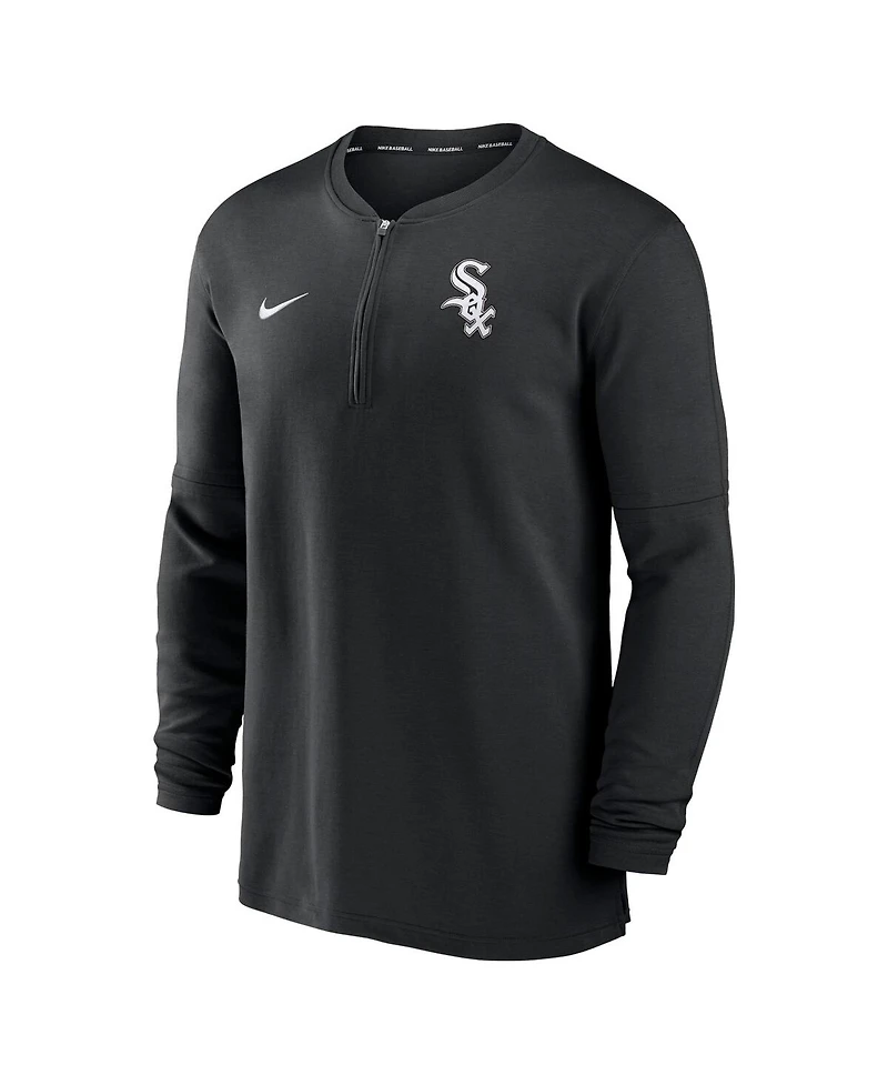 Men's Nike Black Chicago White Sox Authentic Collection Game Time Performance Quarter-Zip Top