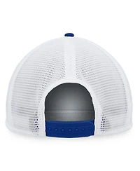 Men's Fanatics Blue, White Tampa Bay Lightning Foam Front Patch Trucker Snapback Hat