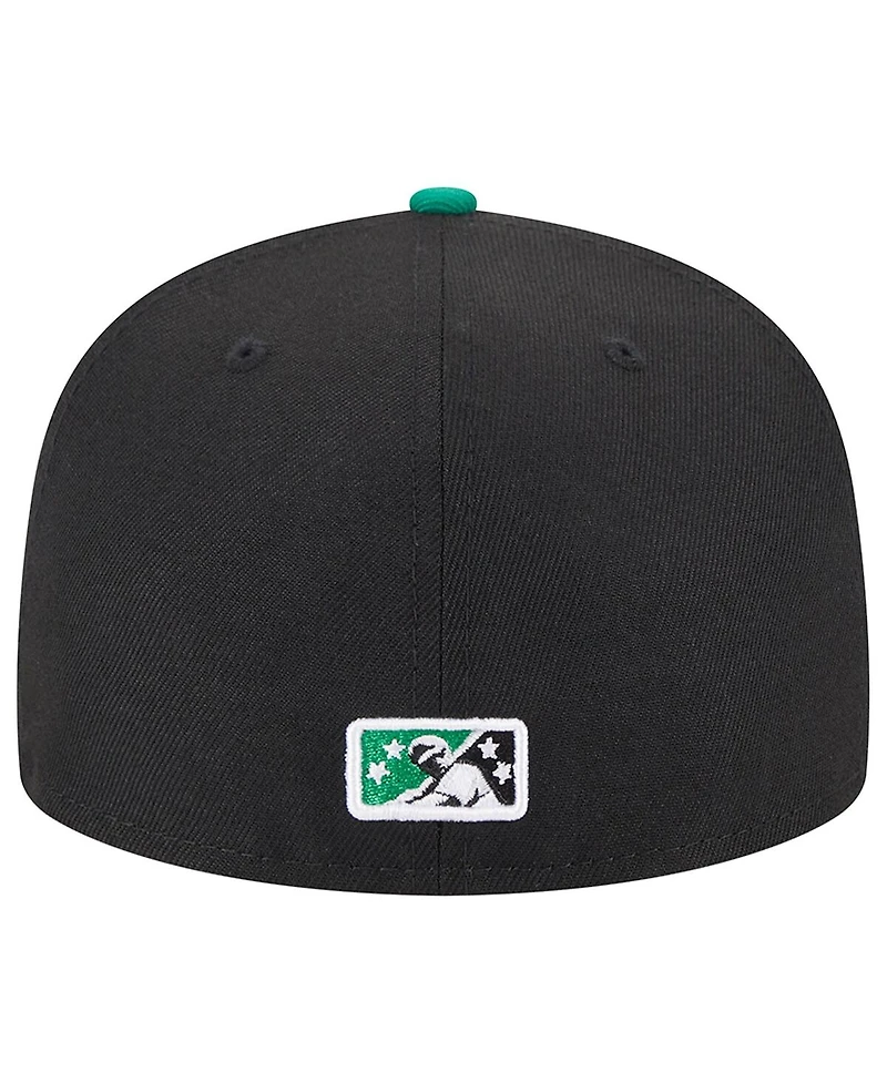 Men's New Era Black Dayton Dragons Theme Nights Gem City 59FIFTY Fitted Hat
