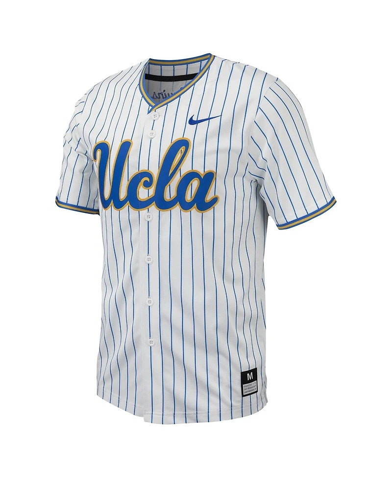 Men's Nike White Ucla Bruins Pinstripe Replica Baseball Jersey