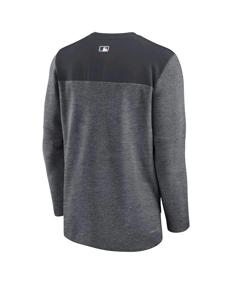 Men's Nike Minnesota Twins Navy Authentic Collection Game Time Performance Half-Zip Top