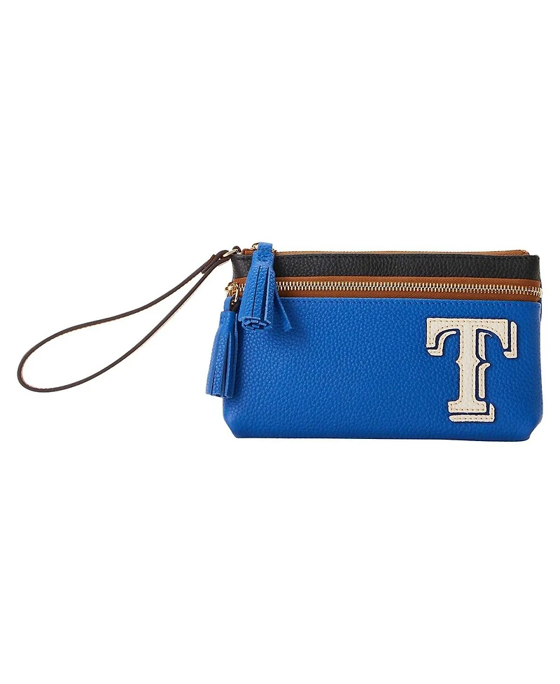 Men's and Women's Dooney & Bourke Texas Rangers Infield Double-Zip Wristlet