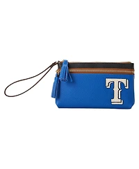 Men's and Women's Dooney & Bourke Texas Rangers Infield Double-Zip Wristlet