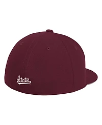 Men's adidas Maroon Mississippi State Bulldogs On-Field Baseball Fitted Hat