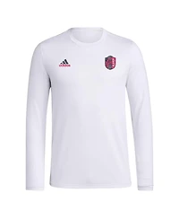 Men's adidas White Distressed St. Louis City Sc Local Stoic Long Sleeve T-shirt