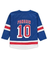 Toddler Boys and Girls Artemi Panarin Blue New York Rangers Home Replica Player Jersey