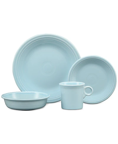 Fiesta Sky Classic Rim 4 Pc. Place Setting, Service for 1