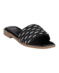 Gc Shoes Women's Shani Embellished Slide Flat Sandals