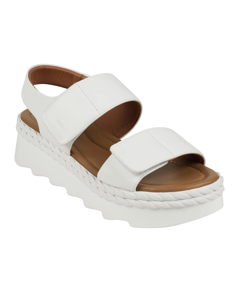 Gc Shoes Women's Voss Double Band Adjustable Strap Platform Sandals