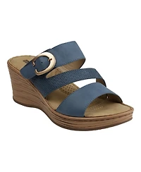 Gc Shoes Women's Odalis Buckle Comfort Wedge Sandals