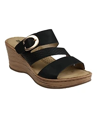 Gc Shoes Women's Odalis Buckle Comfort Wedge Sandals