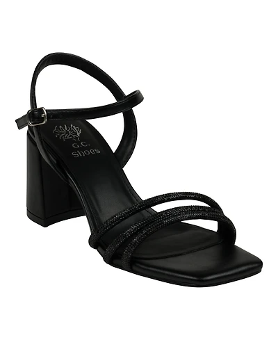 Gc Shoes Women's Tyra Embellished Block Heel Dress Sandals