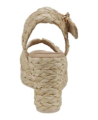 Gc Shoes Women's Maya Raffia Platform Wedge Sandals