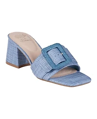 Gc Shoes Women's Britta Buckle Block Heel Dress Sandals