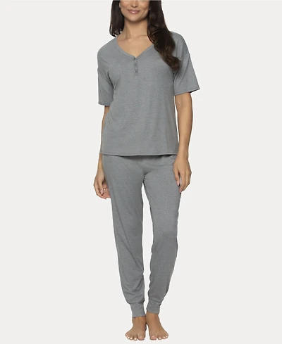 Felina Women's Jessie 2 Pc. Jersey Knit Lounge Set