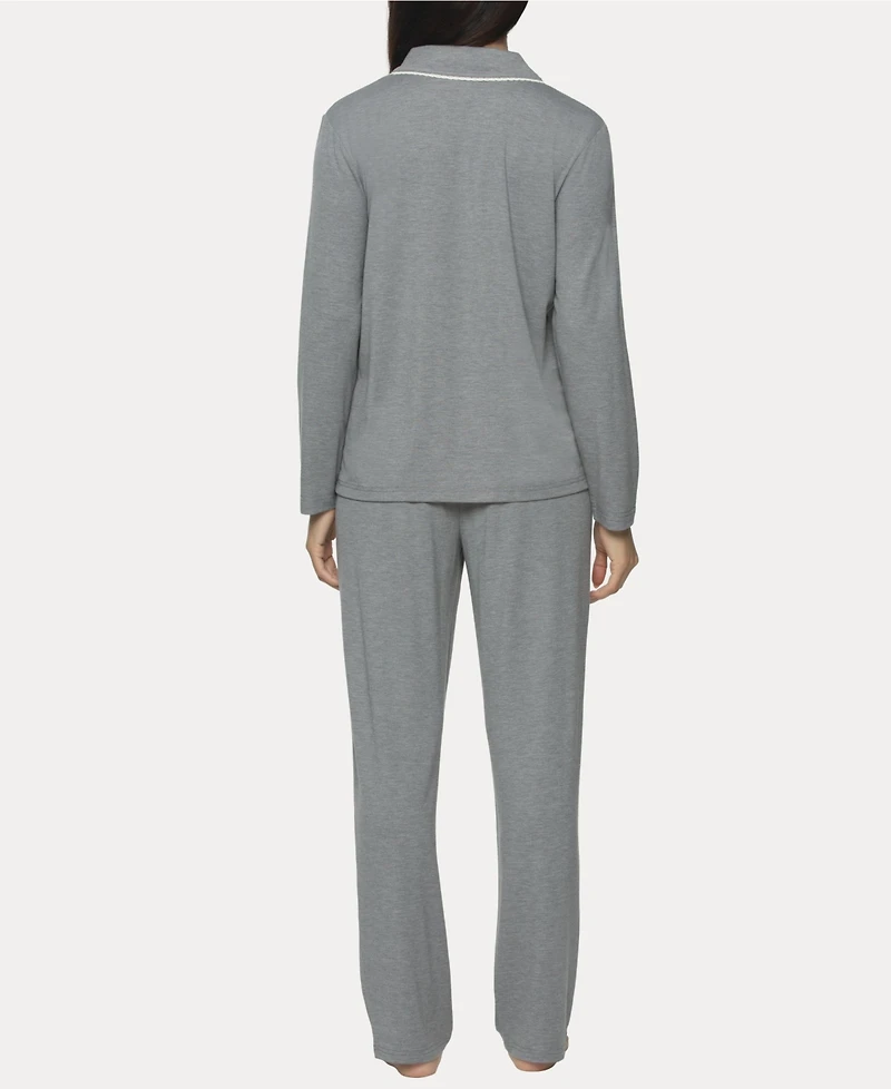 Felina Women's Jessie 2 Pc. Long Sleeve Pajama Set