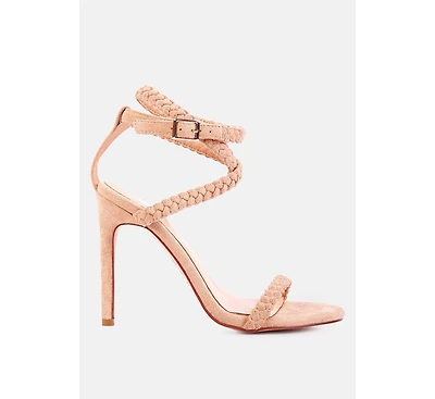Sherri Ankle Braided Strap High Heel Women