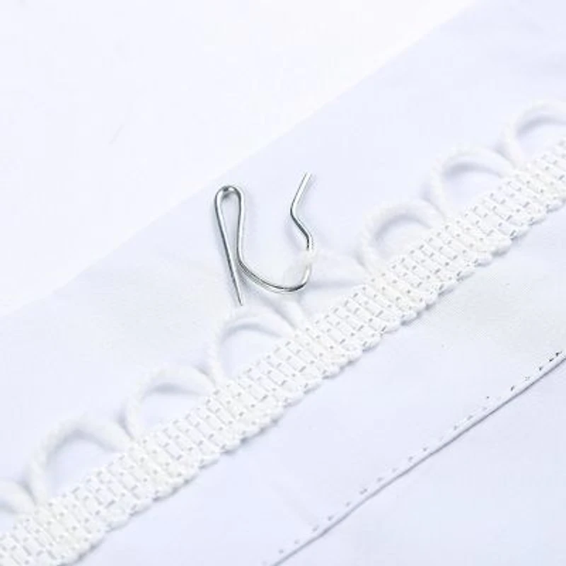 White Thermal Insulated 100 Blackout Window Liner For Living Room Complete Darkness Energy Efficient Noise Reducing Hooks Included