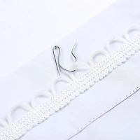 White Thermal Insulated 100 Blackout Window Liner For Living Room Complete Darkness Energy Efficient Noise Reducing Hooks Included