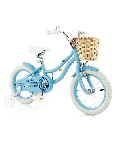 14" Kid's Bike with Training Wheels Adjustable Handlebar Seat Handbrake