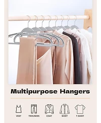 16.3 Inch Heavy Duty Plastic Hangers 50 Pack