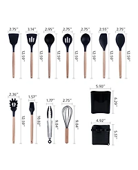 12-Piece Silicone Kitchen Utensils Set