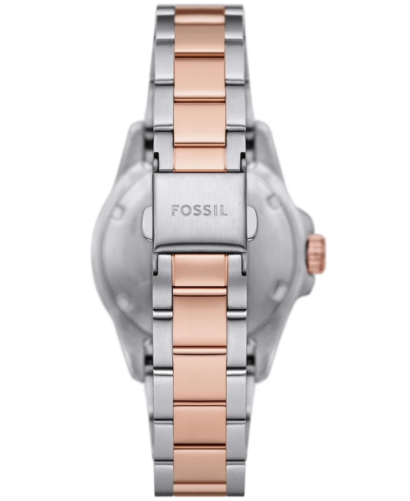 Fossil Women's Blue Dive Three-Hand Two-Tone Stainless Steel Watch 36mm