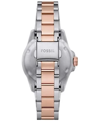 Fossil Women's Blue Dive Three-Hand Two-Tone Stainless Steel Watch 36mm