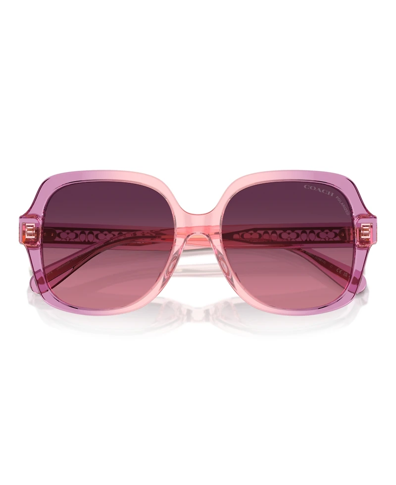Coach Women's Polarized Sunglasses, Cr614 Hc8395U
