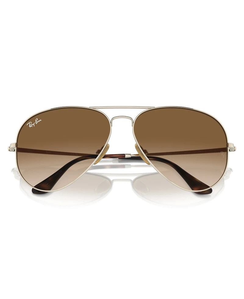 Ray-Ban Unisex Sunglasses, Aviator Titanium Rb8089
