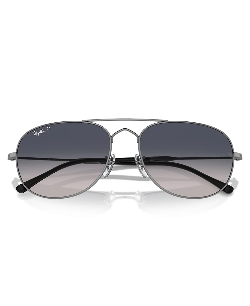 Ray-Ban Unisex Polarized Sunglasses, Bain Bridge Rb3735