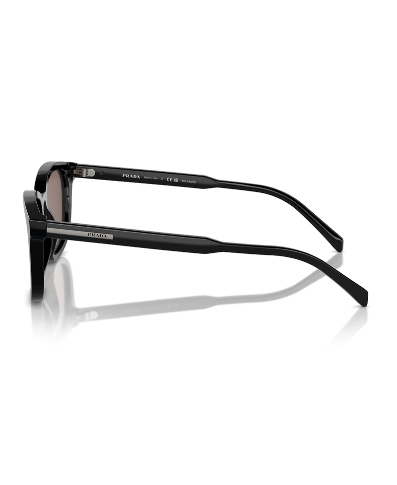 Prada Iconic Plaque Wayfarer Rectangle Men's Sunglasses, Pr A21S