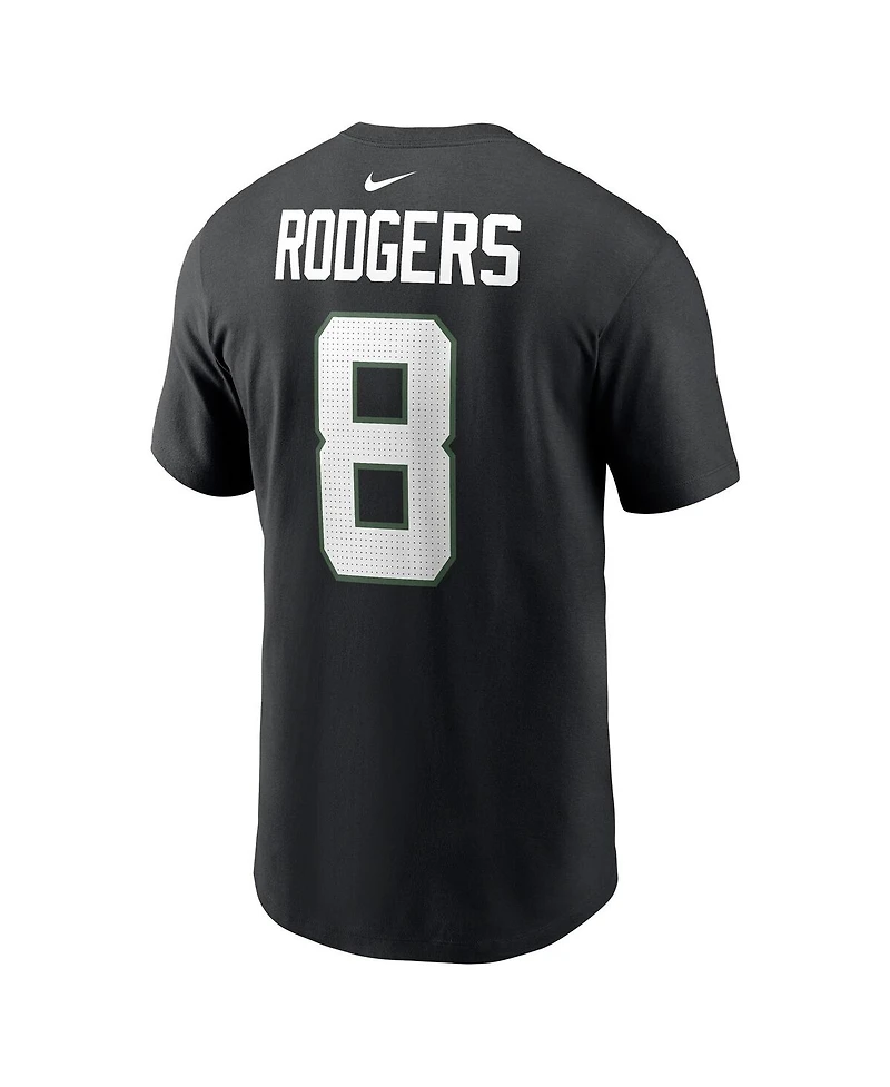 Men's Nike Aaron Rodgers New York Jets Player Name and Number T-shirt
