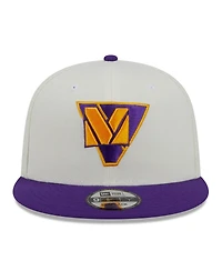 Men's New Era Cream, Purple Minnesota Vikings City Originals 9FIFTY Snapback Hat