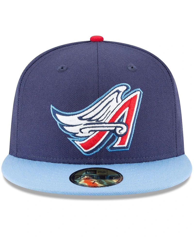 Men's New Era Navy California Angels Cooperstown Collection Wool 59FIFTY Fitted Hat
