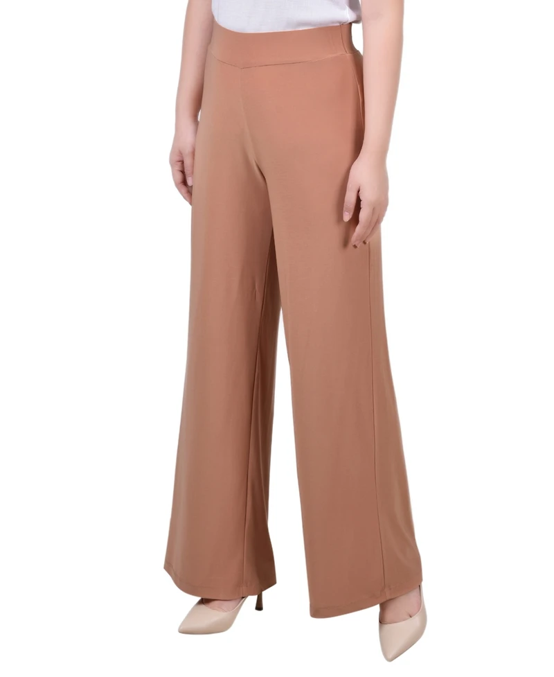 Ny Collection Women's Wide Leg Pull On Pants