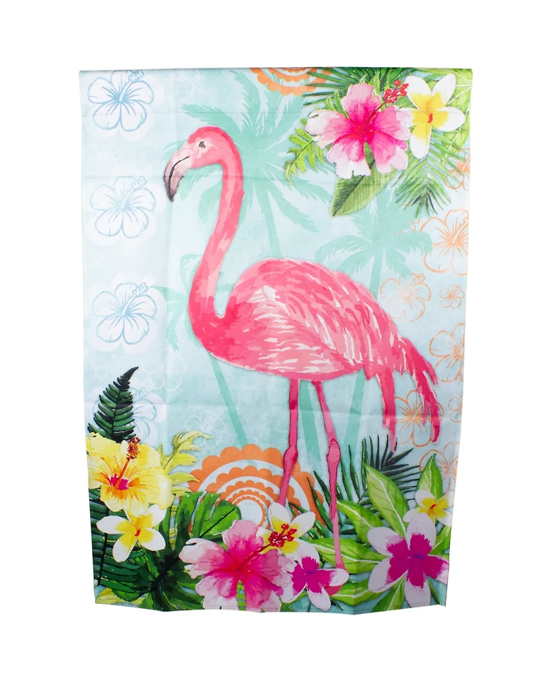 Northlight Tropical Flamingo Spring Outdoor House Flag 28" x 40"