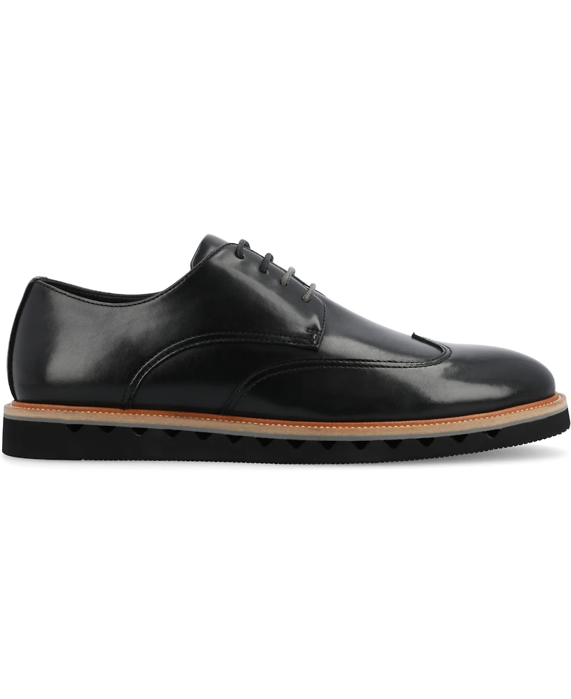 Vance Co. Men's Evander Tru Comfort Foam Wingtip Lace-Up Derby Shoes