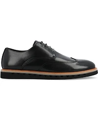 Vance Co. Men's Evander Tru Comfort Foam Wingtip Lace-Up Derby Shoes
