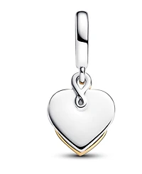 Pandora Lab-Grown Diamond Engravable Mom Double Dangle Charm