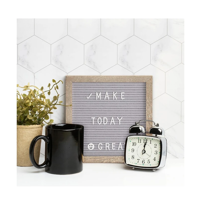 Bellamy 10" x Wood Letter Board Set With Felt Facing