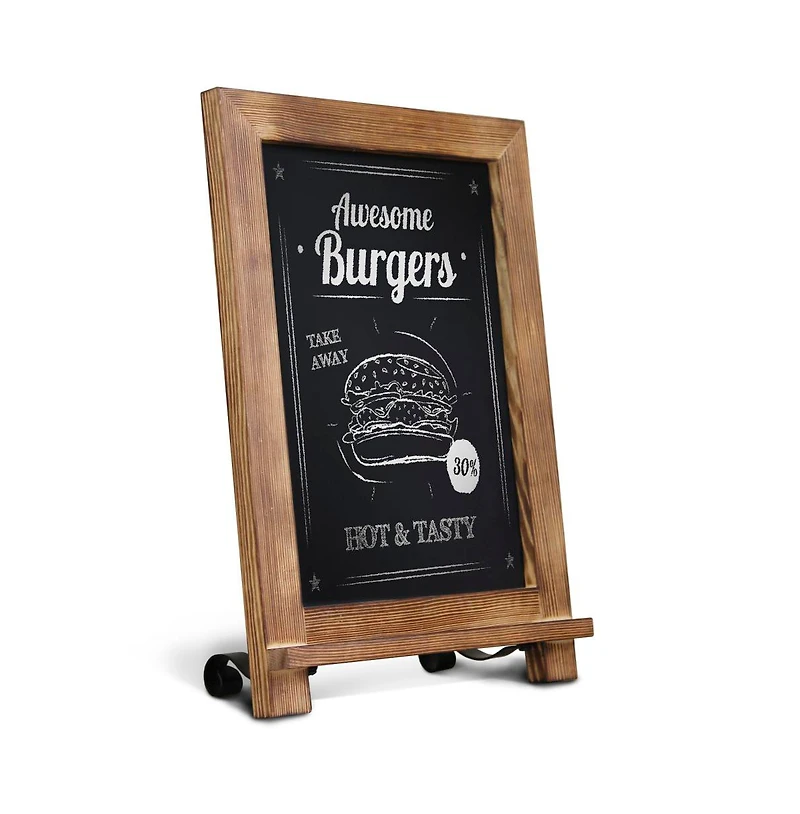 Hanging Or Tabletop Chalkboard With Legs/Wedding Table Sign/Kitchen Countertop Memo Board