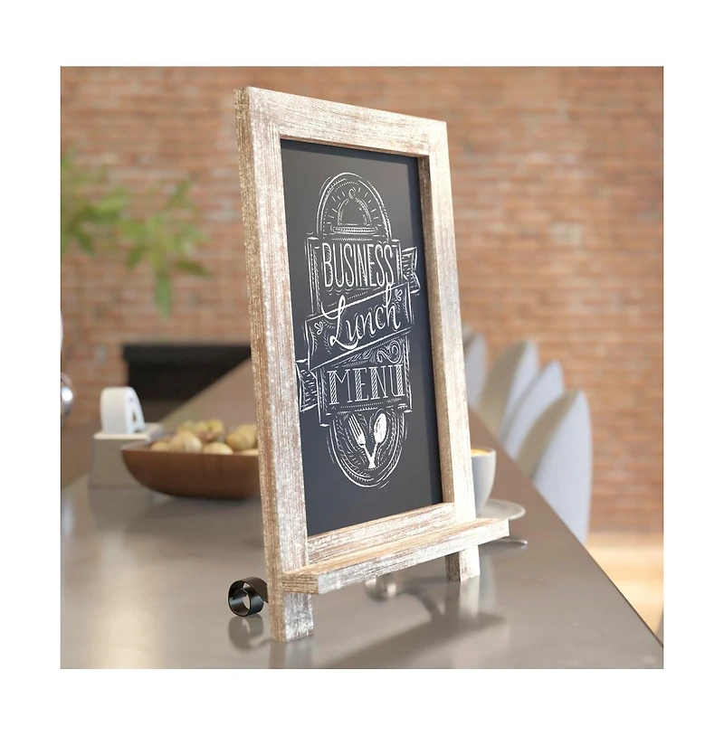 Hanging Or Tabletop Chalkboard With Legs/Wedding Table Sign/Kitchen Countertop Memo Board