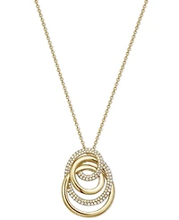 Effy Diamond Multi Swirl 18" Pendant Necklace (3/8 ct. t.w.) in 14k Gold