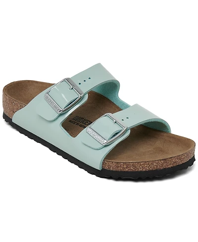 Birkenstock Little Girls Arizona Birko-Flor Patent Sandals from Finish Line