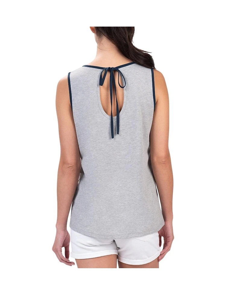 Women's G-iii 4Her by Carl Banks Gray Atlanta Braves Fastest Lap Tank Top