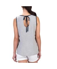 Women's G-iii 4Her by Carl Banks Gray Atlanta Braves Fastest Lap Tank Top