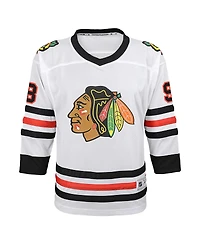 Big Boys Connor Bedard White Chicago Blackhawks Away Replica Jersey Player