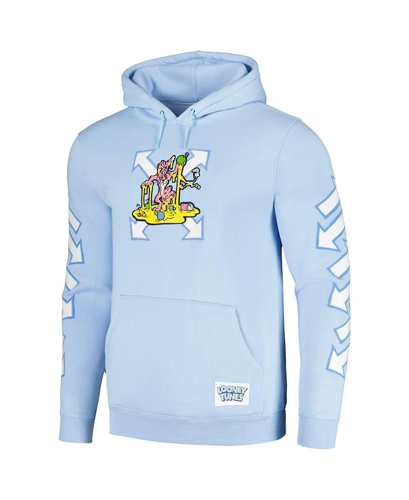 Men's and Women's Freeze Max Light Blue Looney Tunes Arrow Wile E. Coyote Pullover Hoodie