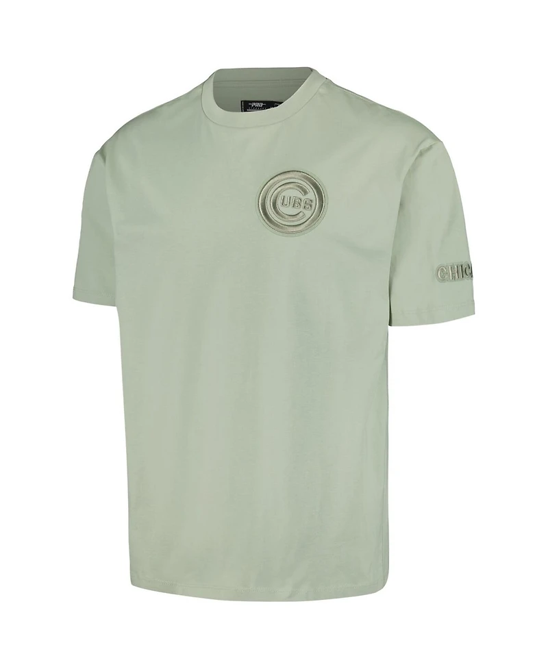 Men's Pro Standard Mint Chicago Cubs Neutral Cj Dropped Shoulders T-shirt